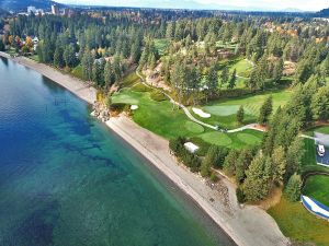 CDA Resort 3rd Hole Aerial